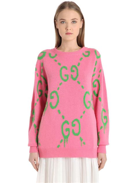 green future gucci sweater|gucci pink and green sweater.